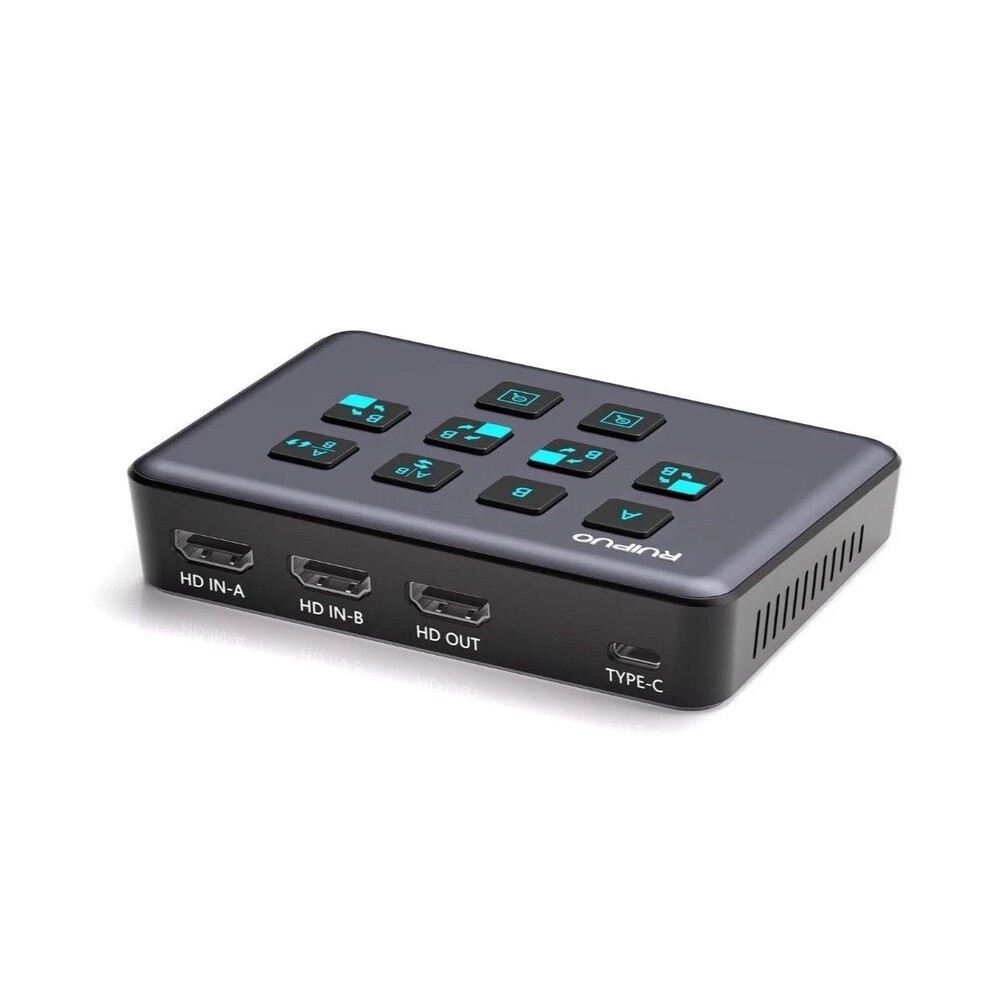 HDMI Live Stream Switcher, 4K 60HZ video capture card USB c HDMI to USB